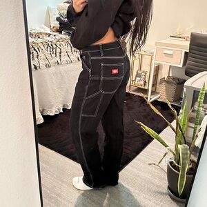 Dickies Women's Black Straight Leg Pants